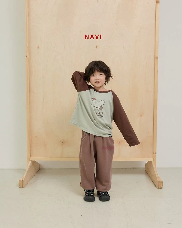 Navi - Korean Children Fashion - #fashionkids - Post Raglan Tee - 3