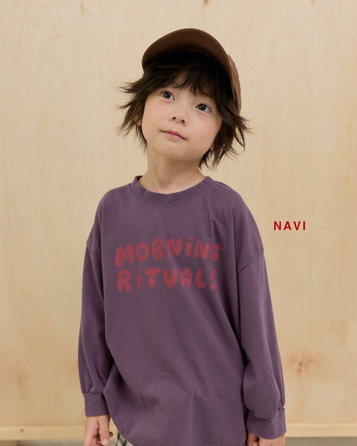 Navi - Korean Children Fashion - #kidsshorts - Routine Long Tee - 9