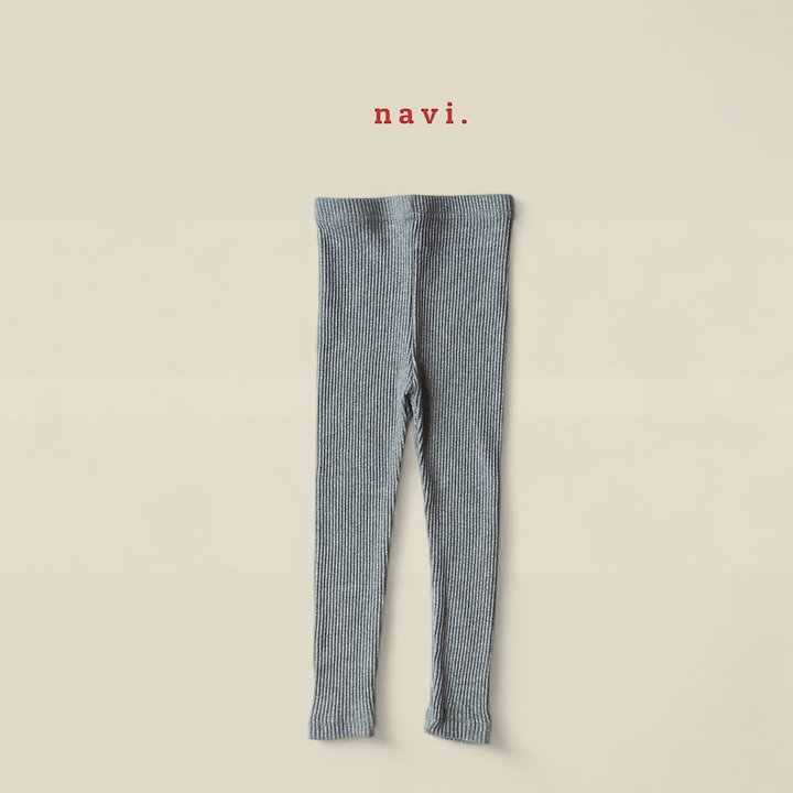 Navi - Korean Children Fashion - #kidsshorts - Rib Leggings - 2