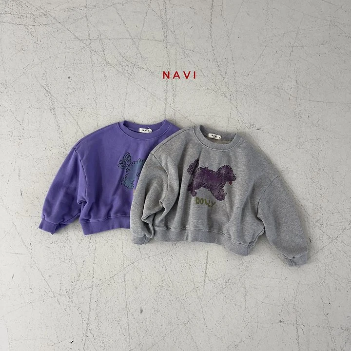 Navi - Korean Children Fashion - #kidsshorts - Dolly Crop Sweatshirts
