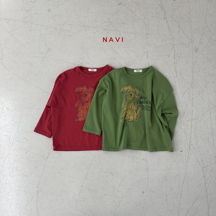 Navi - Korean Children Fashion - #kidsshorts - Puppy Tee - 8