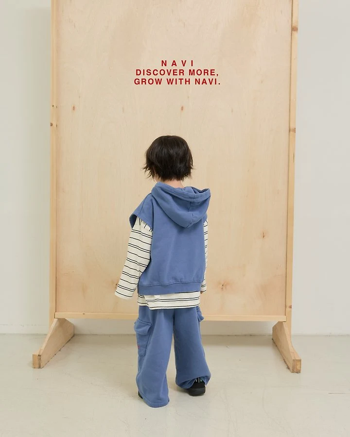 Navi - Korean Children Fashion - #kidsshorts - Stone Hood Vest - 6