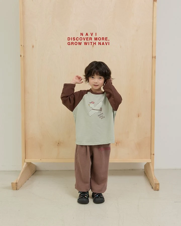 Navi - Korean Children Fashion - #fashionkids - Post Raglan Tee - 4