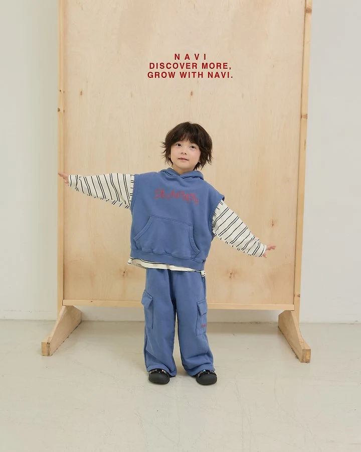 Navi - Korean Children Fashion - #kidzfashiontrend - Stone Hood Vest - 8