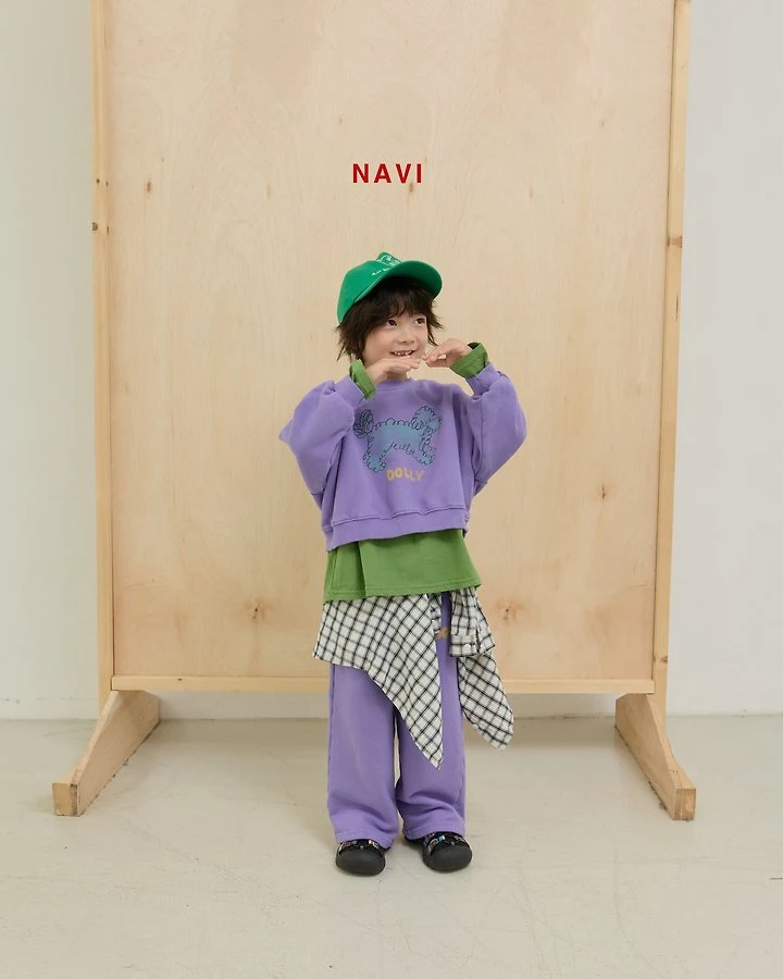 Navi - Korean Children Fashion - #littlefashionista - Dolly Crop Sweatshirts - 5
