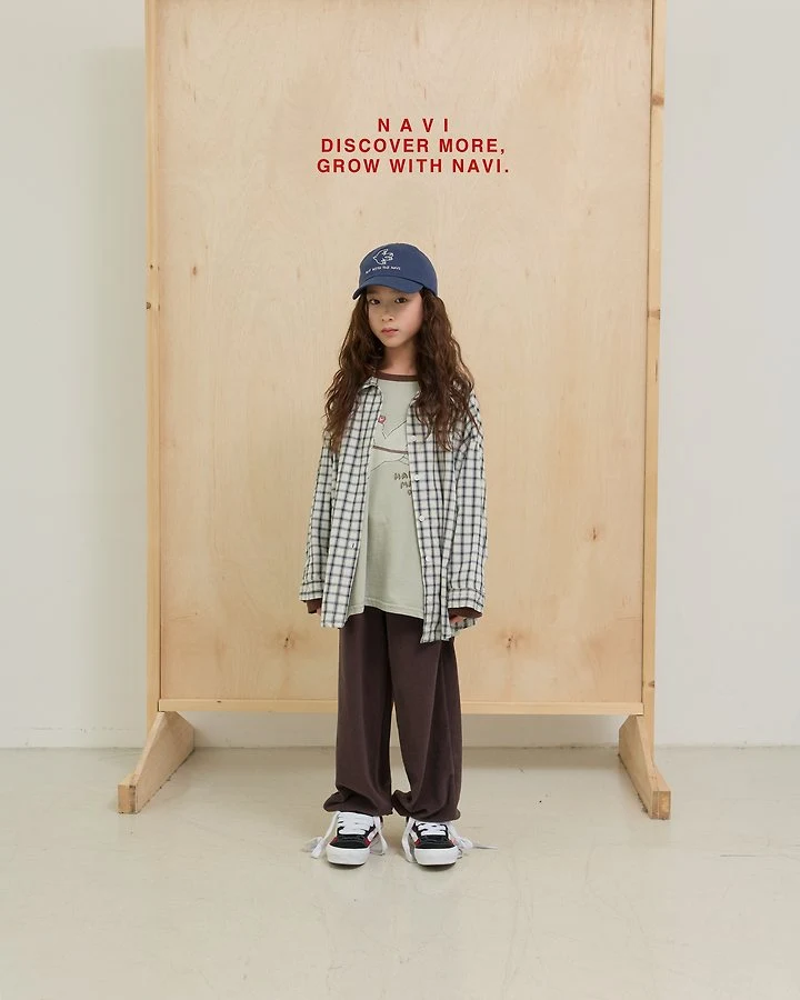 Navi - Korean Children Fashion - #littlefashionista - Post Raglan Tee - 8