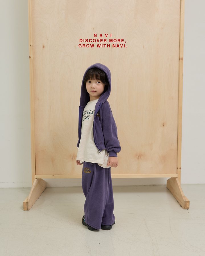 Navi - Korean Children Fashion - #magicofchildhood - Flower Hood Zip-up Jacket - 2