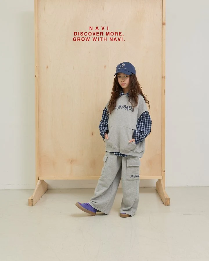 Navi - Korean Children Fashion - #magicofchildhood - Stone Hood Vest - 11