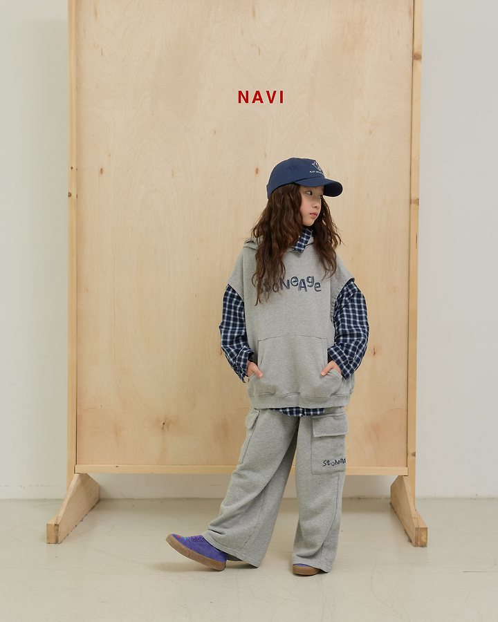 Navi - Korean Children Fashion - #minifashionista - Stone Hood Vest - 12
