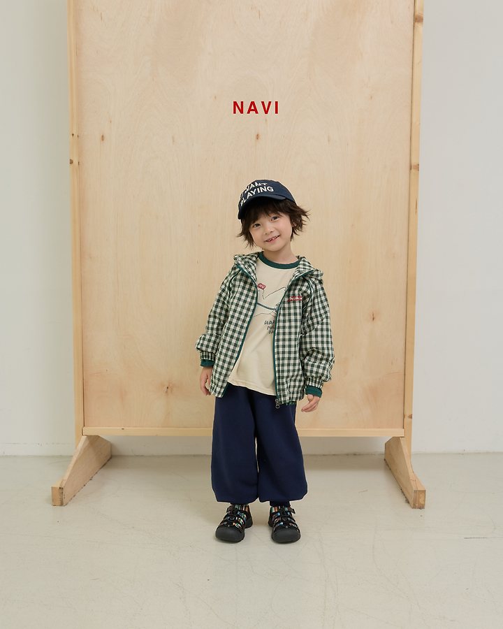 Navi - Korean Children Fashion - #stylishchildhood - Chess Hood Jumper - 7