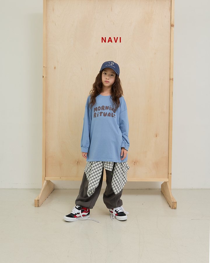Navi - Korean Children Fashion - #toddlerclothing - Routine Long Tee - 2