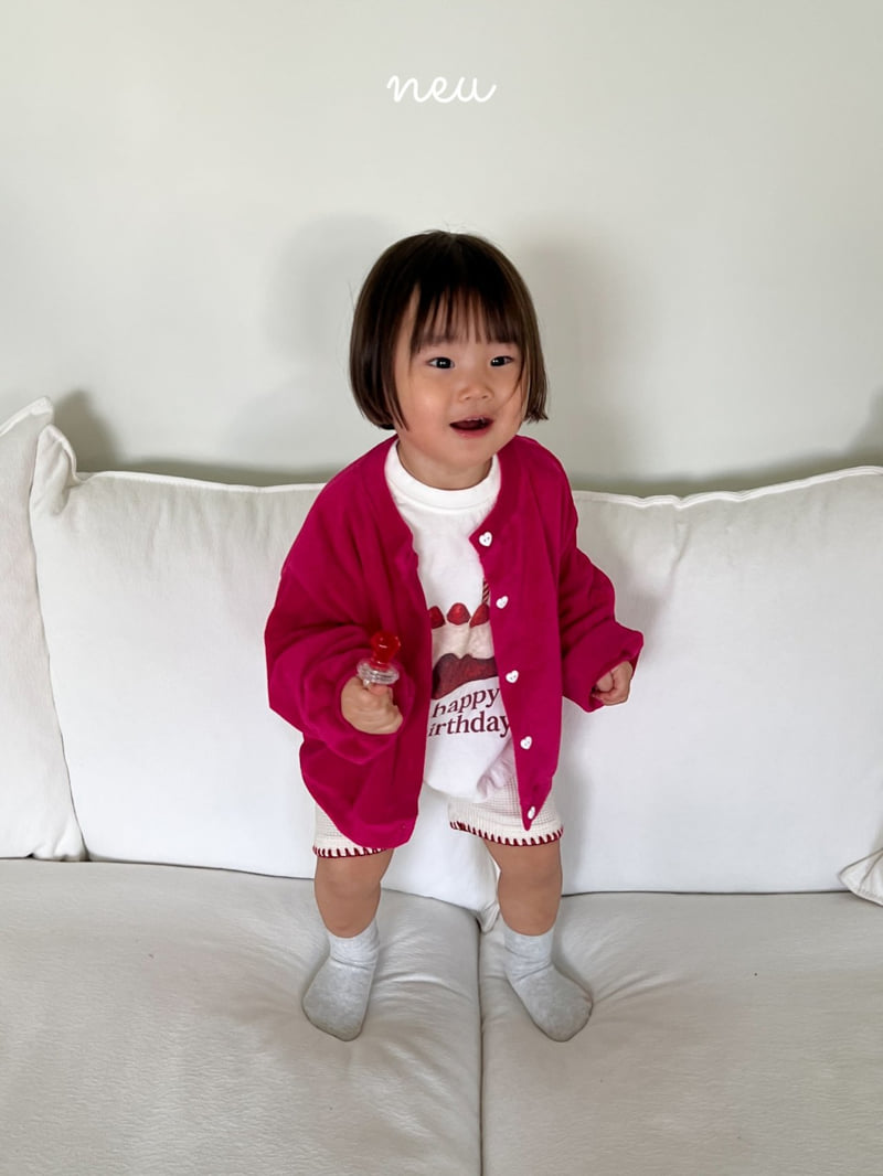 Neu - Korean Children Fashion - #Kfashion4kids - Happy Birthday Tee - 3