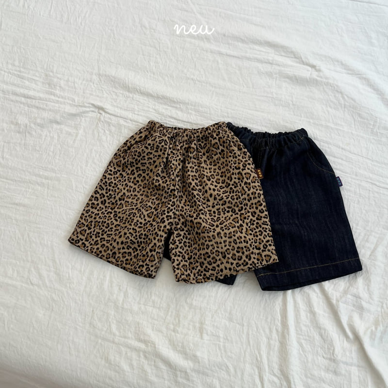 Neu - Korean Children Fashion - #childofig - Leopard Autumn Bermuda Pants