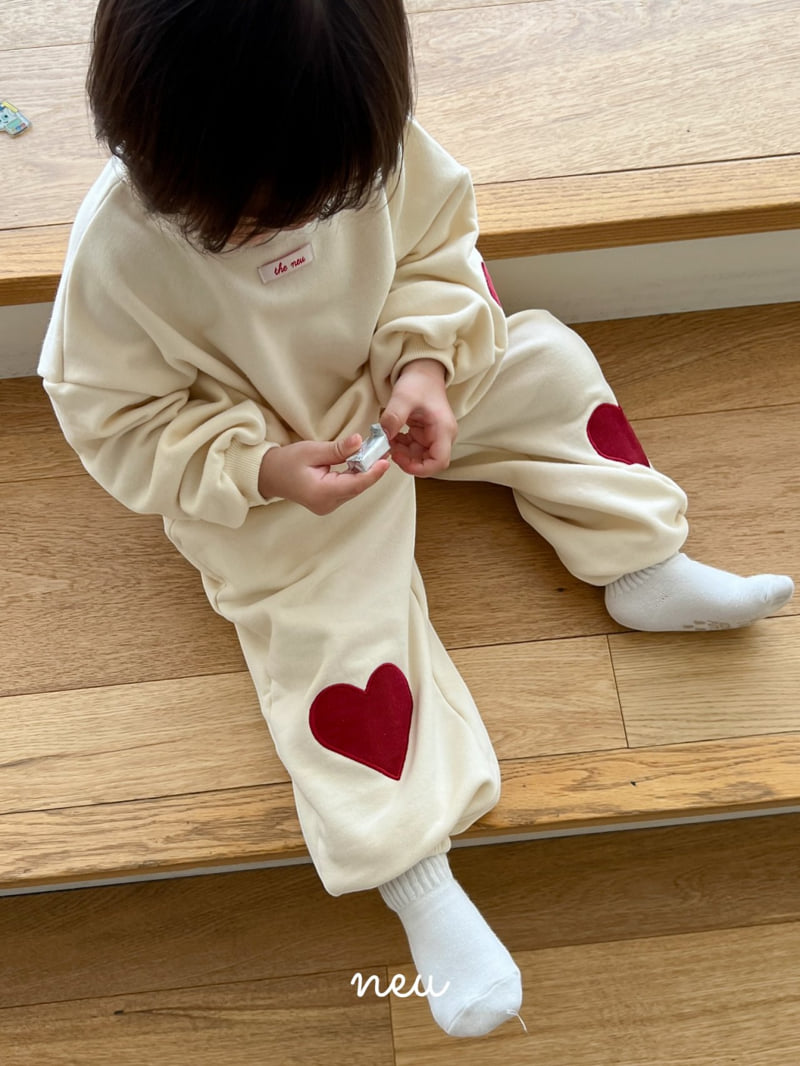 Neu - Korean Children Fashion - #childofig - Heart Patch Jogger Pants - 12