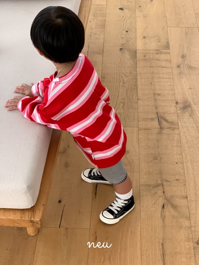 Neu - Korean Children Fashion - #designkidswear - Multi Stripe Tee - 11