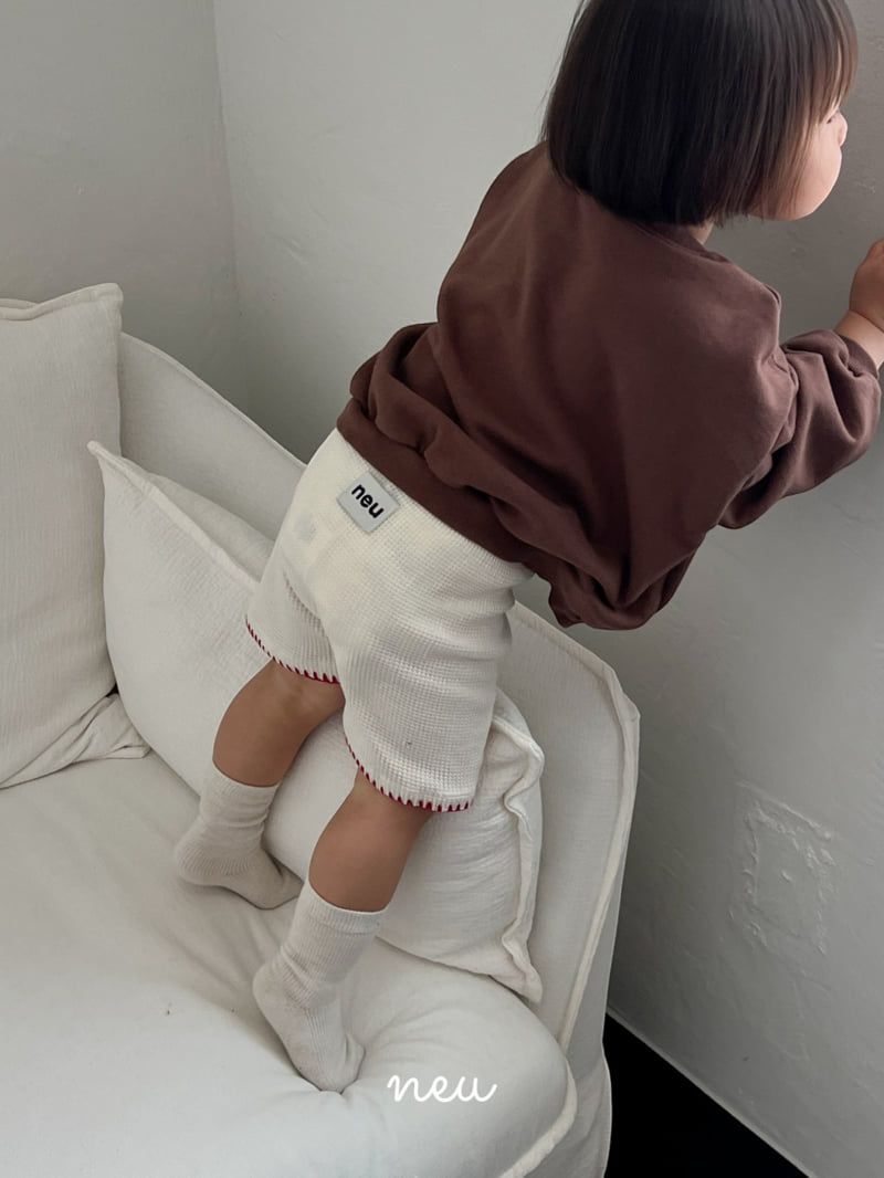 Neu - Korean Children Fashion - #designkidswear - Waffle Mellow Shorts - 3