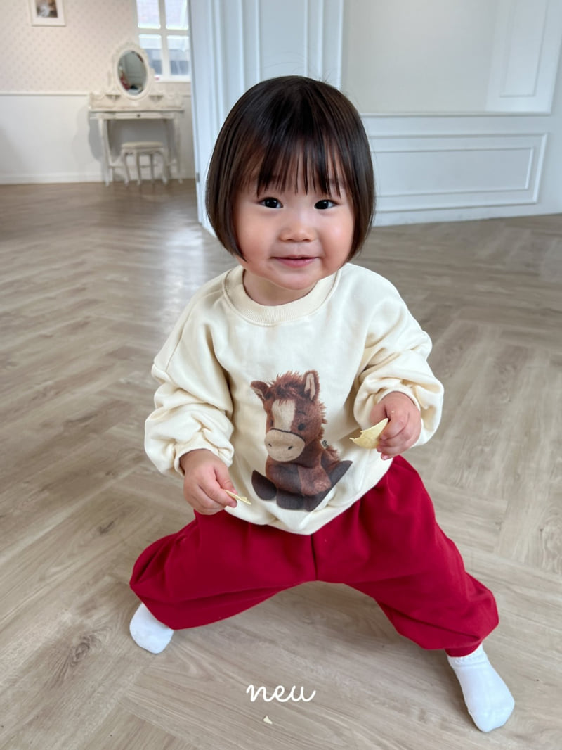 Neu - Korean Children Fashion - #fashionkids - Pony Sweatshirts - 11