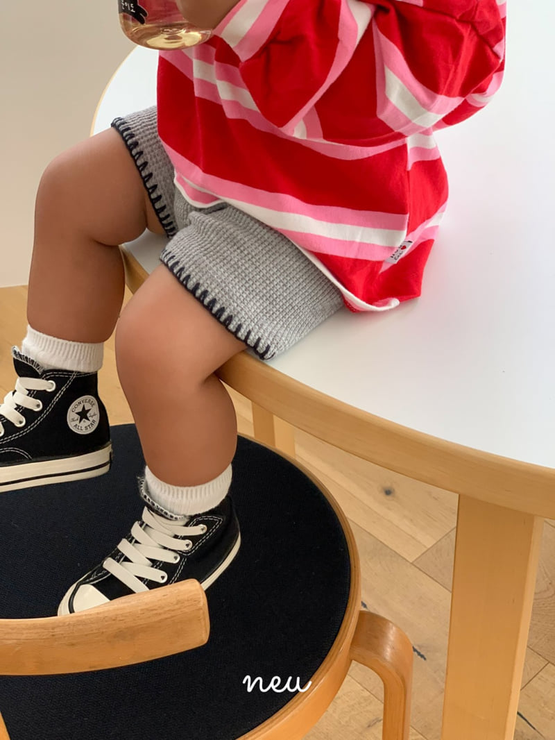 Neu - Korean Children Fashion - #fashionkids - Waffle Mellow Shorts - 5