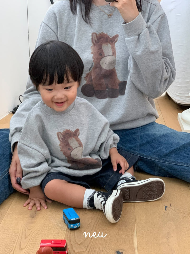 Neu - Korean Children Fashion - #kidsshorts - Pony Sweatshirts - 12