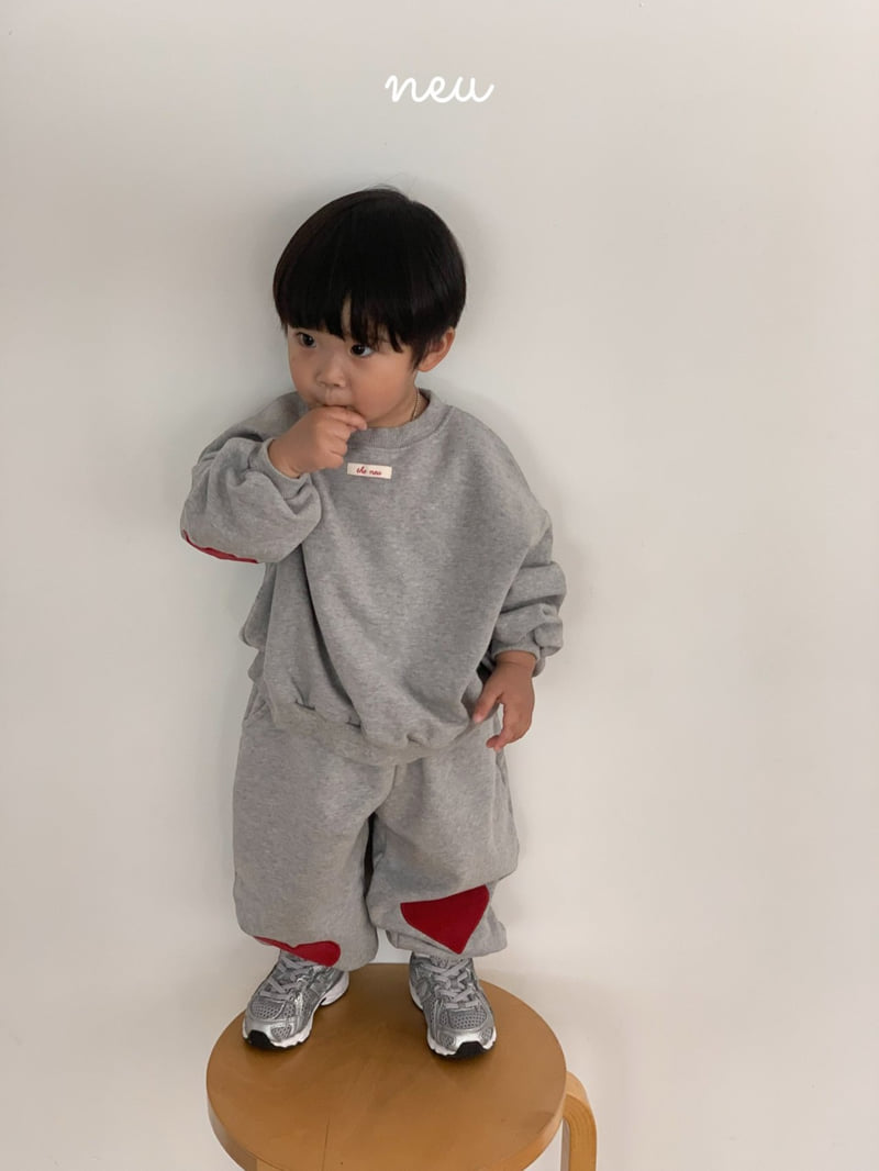 Neu - Korean Children Fashion - #littlefashionista - Heart Patch Jogger Pants - 8