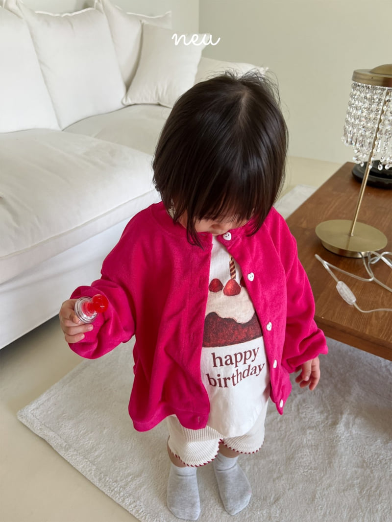 Neu - Korean Children Fashion - #Kfashion4kids - Happy Birthday Tee - 4