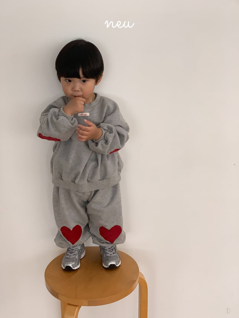 Neu - Korean Children Fashion - #magicofchildhood - Heart Patch Jogger Pants - 9