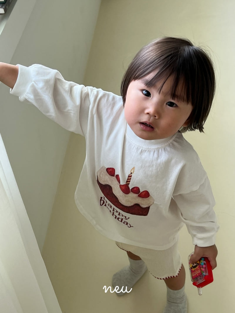 Neu - Korean Children Fashion - #todddlerfashion - Happy Birthday Tee - 8