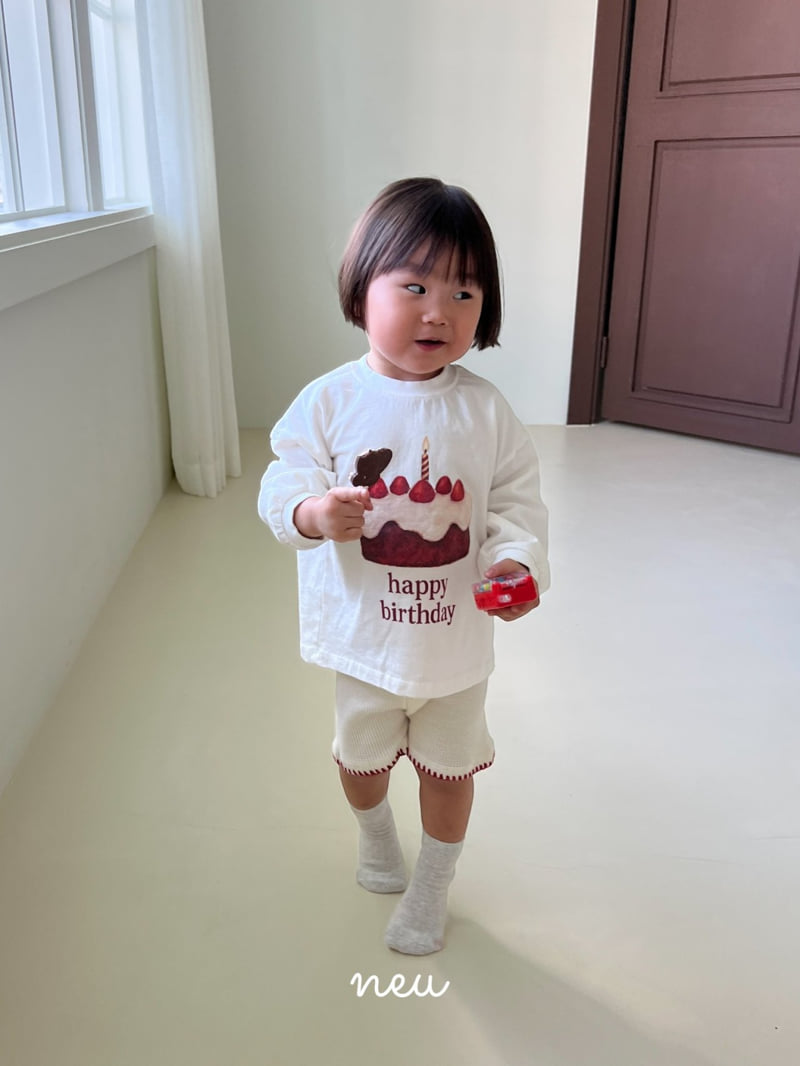 Neu - Korean Children Fashion - #toddlerclothing - Happy Birthday Tee - 9