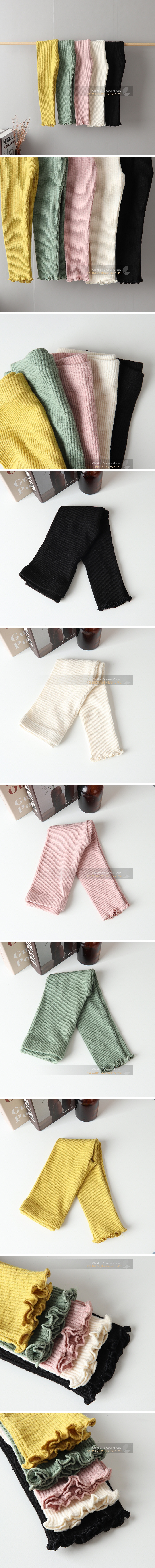Frill Ribbed Leggings by New Pierrot for Child - view 1
