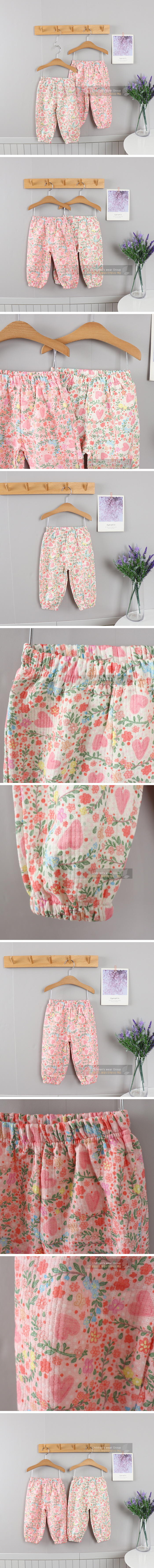 New Pierrot - Korean Children Fashion - #kidsstore - Flower Heart Pants