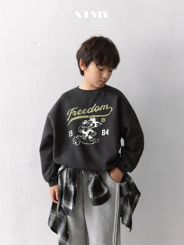 Nice To Meet You - Korean Children Fashion - #childofig - Dumb Dumb Sweatshirt - 6