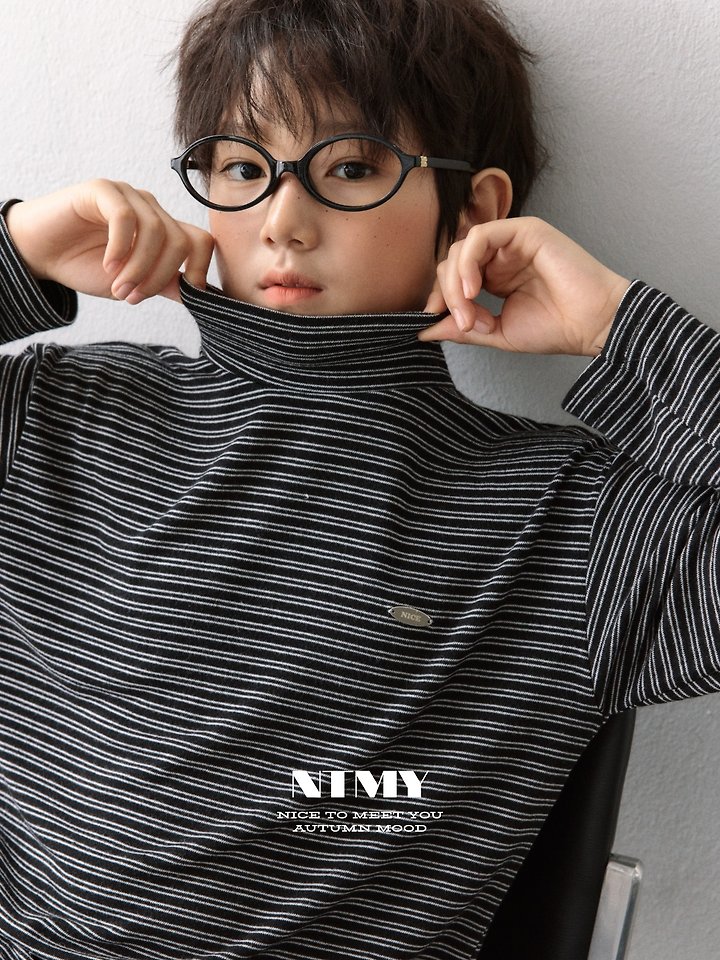 Nice To Meet You - Korean Children Fashion - #childofig - Latte Turtleneck Tee - 12
