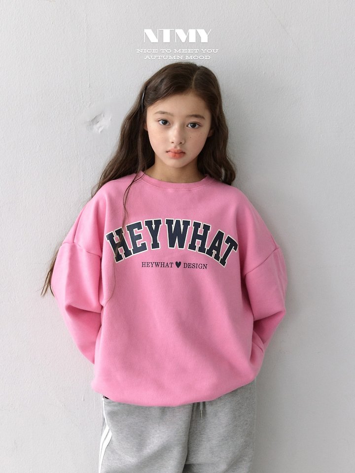 Nice To Meet You - Korean Children Fashion - #prettylittlegirls - Hey Sweatshirt - 4