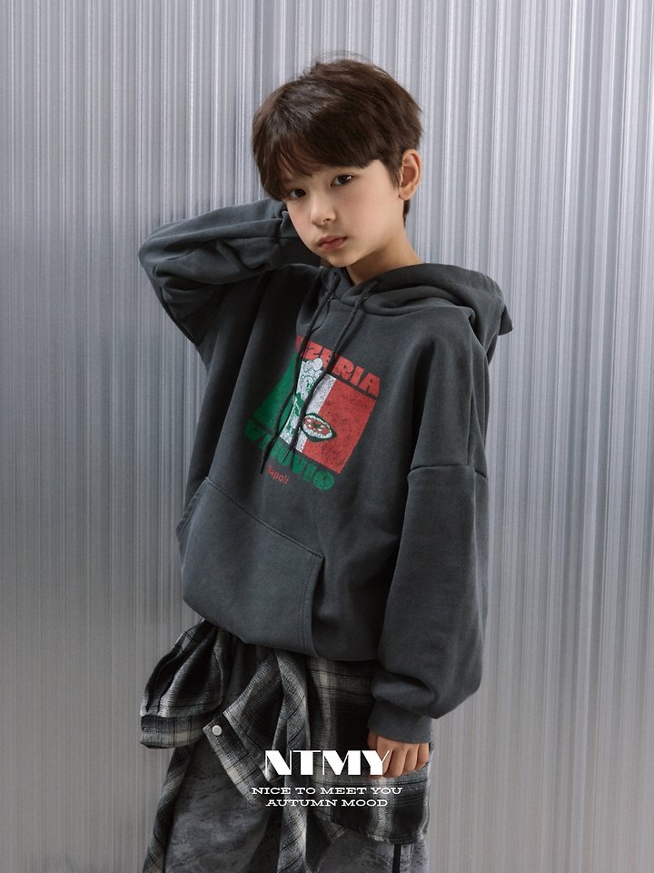 Nice To Meet You - Korean Children Fashion - #childofig - Pigment Napoli Hoodie - 2