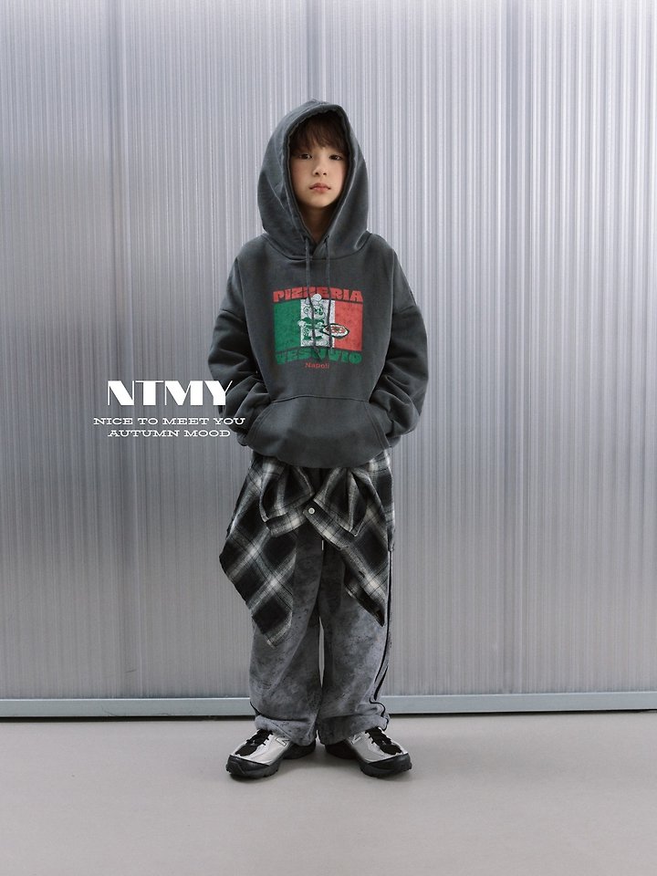 Nice To Meet You - Korean Children Fashion - #childofig - Pigment Napoli Hoodie - 3