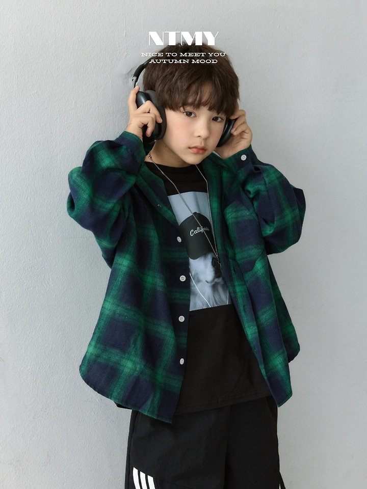 Nice To Meet You - Korean Children Fashion - #childrensboutique - Dream Check Shirt - 3
