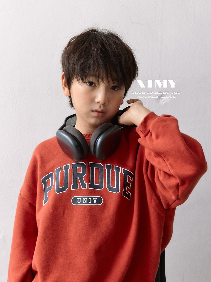 Nice To Meet You - Korean Children Fashion - #childrensboutique - Perdue Sweatshirt - 10