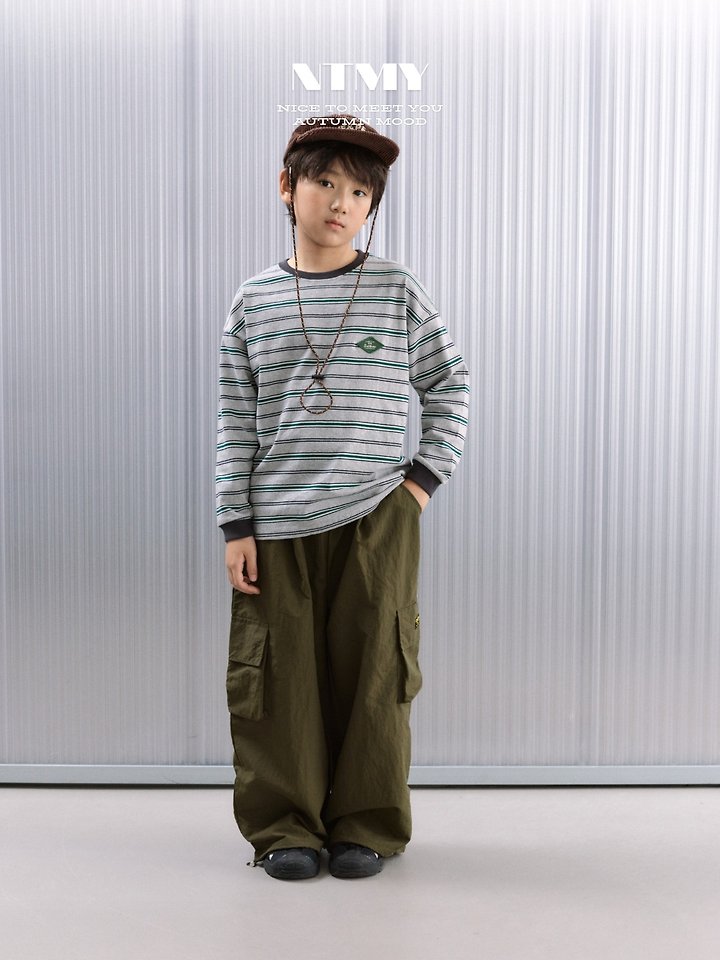 Nice To Meet You - Korean Children Fashion - #childrensboutique - Tams Striped Tee - 6