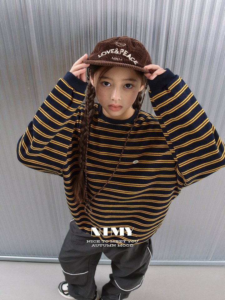 Nice To Meet You - Korean Children Fashion - #childrensboutique - Tori Striped Raglan Sweatshirt - 8