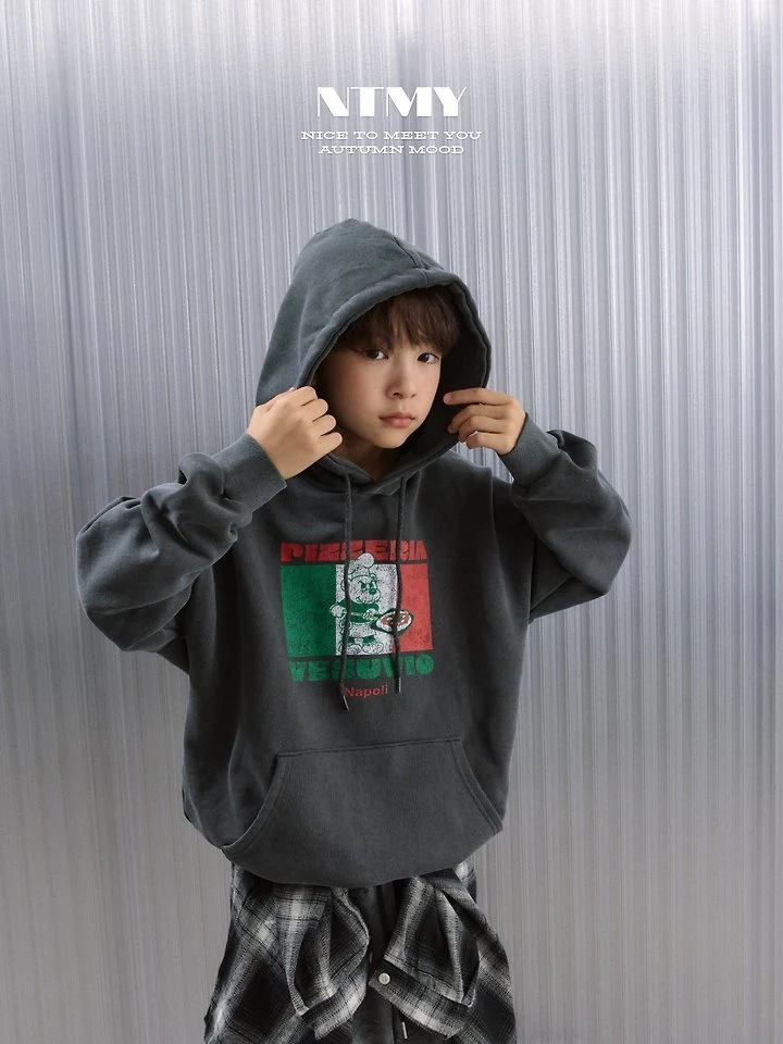 Nice To Meet You - Korean Children Fashion - #childofig - Pigment Napoli Hoodie - 4