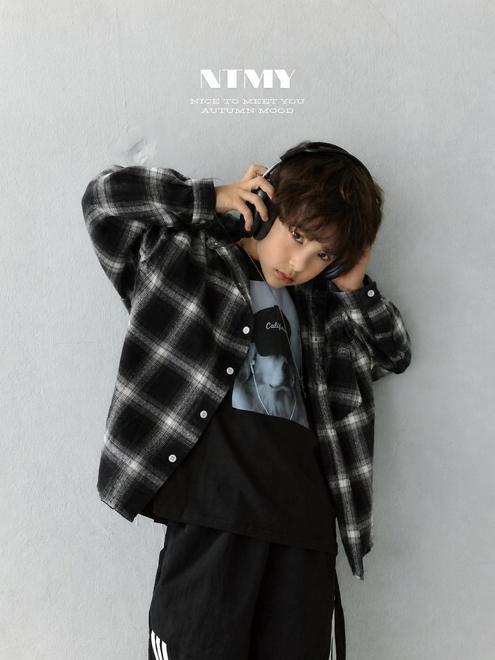 Nice To Meet You - Korean Children Fashion - #childrensboutique - Dream Check Shirt - 4