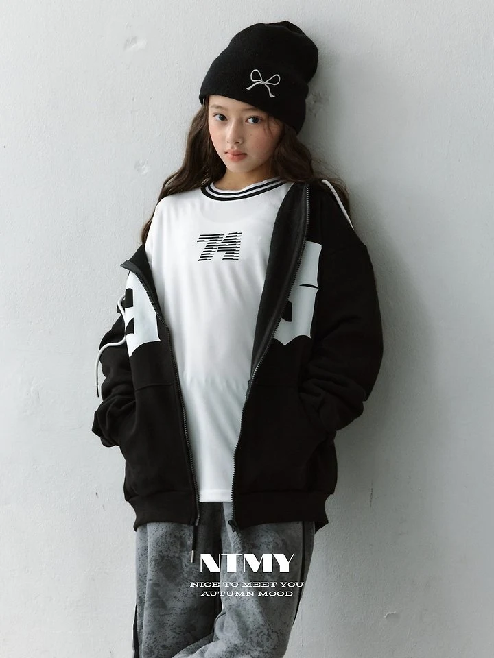 Nice To Meet You - Korean Children Fashion - #childrensboutique - 98 Hooded Zip-Up - 4