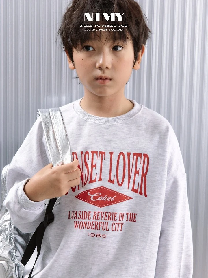 Nice To Meet You - Korean Children Fashion - #designkidswear - Sunset Sweatshirt - 10