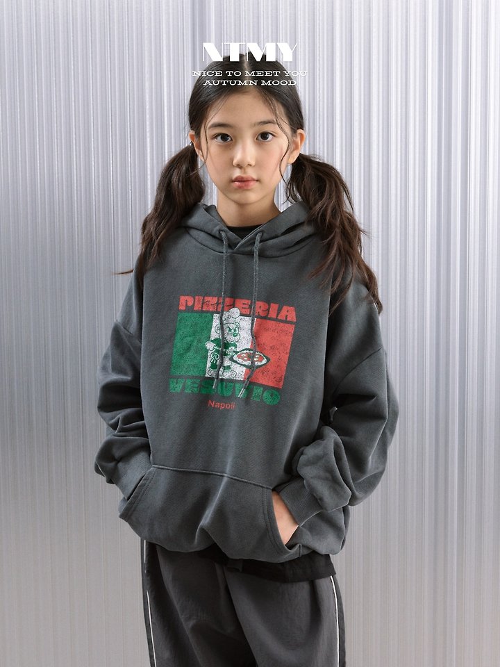 Nice To Meet You - Korean Children Fashion - #designkidswear - Pigment Napoli Hoodie - 5