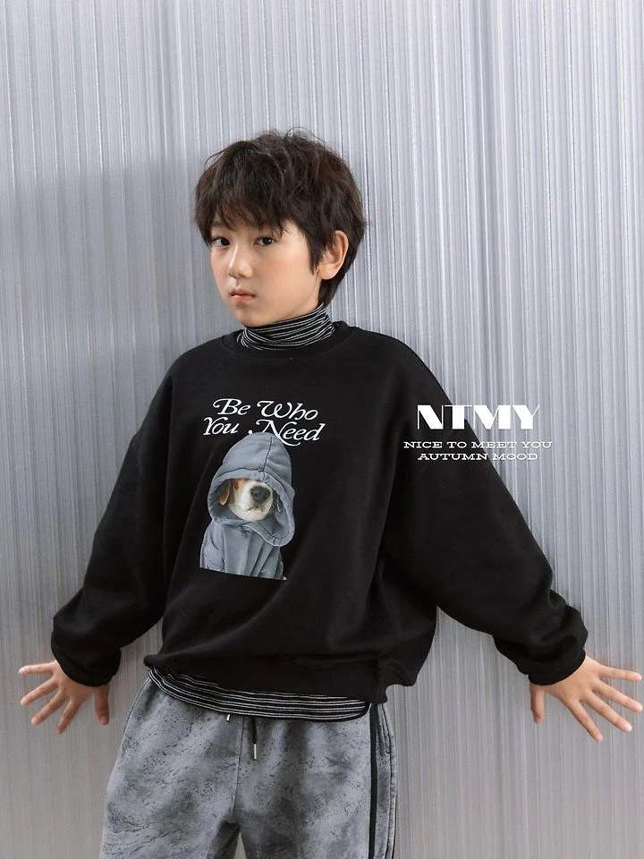 Nice To Meet You - Korean Children Fashion - #childrensboutique - Beagle Sweatshirt - 4