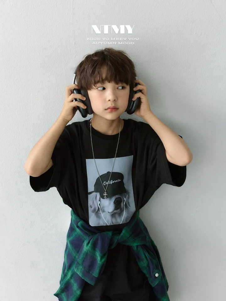 Nice To Meet You - Korean Children Fashion - #discoveringself - Hip Dog Tee - 10