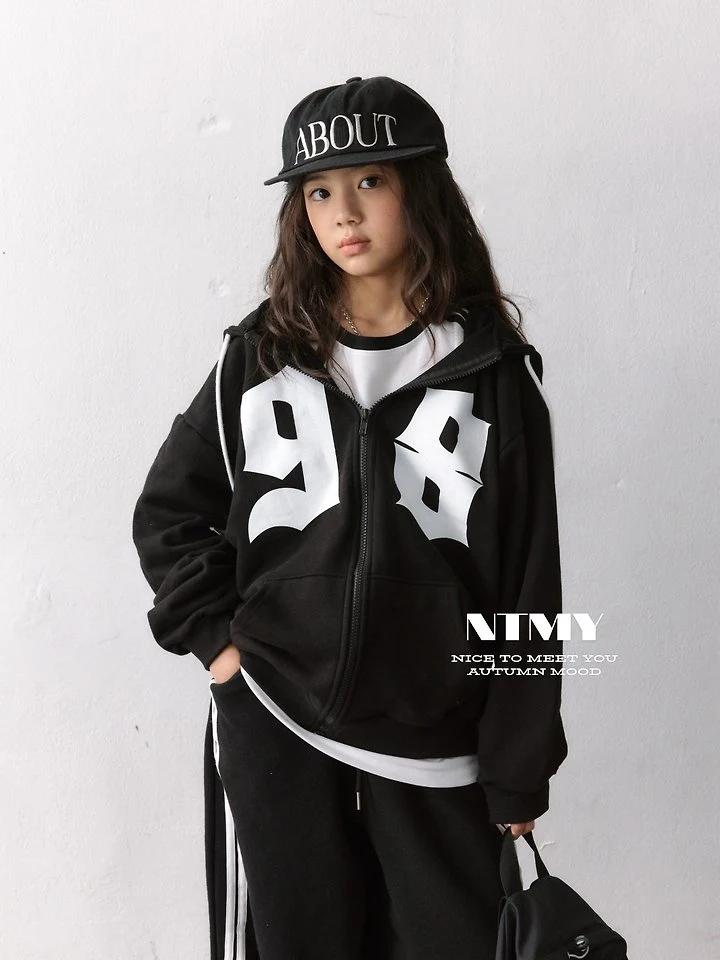 Nice To Meet You - Korean Children Fashion - #discoveringself - 98 Hooded Zip-Up - 5