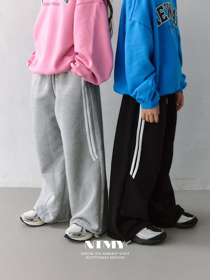Nice To Meet You - Korean Children Fashion - #fashionkids - Move Line Pants