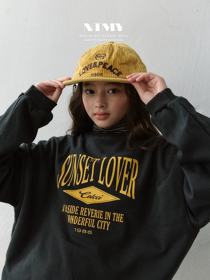 Nice To Meet You - Korean Children Fashion - #fashionkids - Sunset Sweatshirt - 12