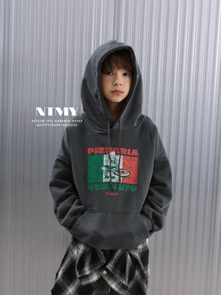 Nice To Meet You - Korean Children Fashion - #fashionkids - Pigment Napoli Hoodie - 7